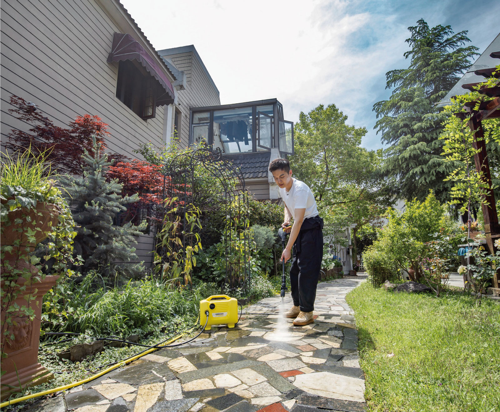 Cleaning floor